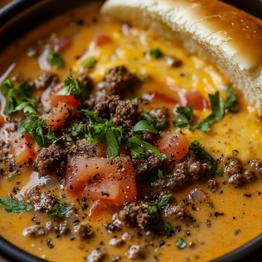 Soupe cheeseburger