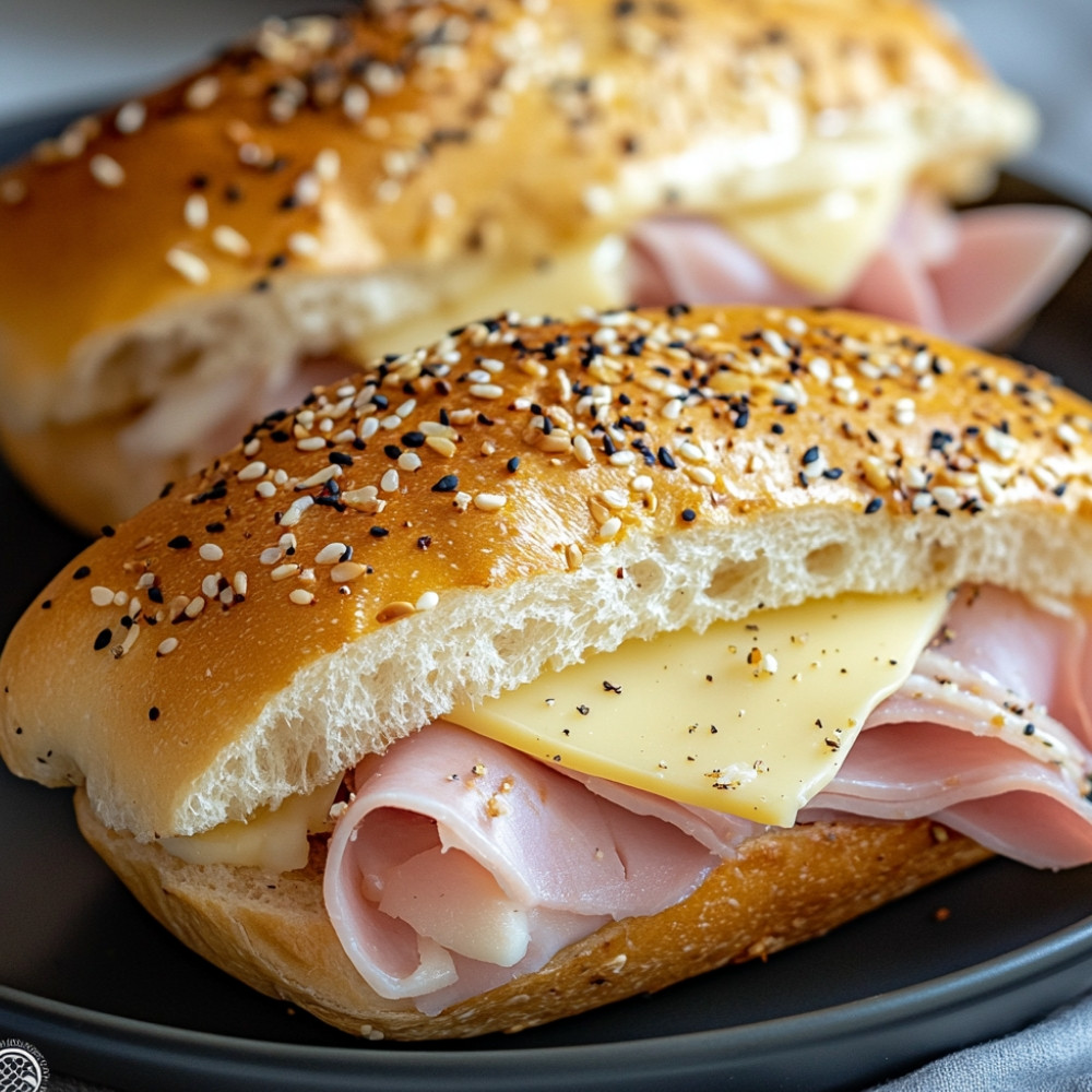 Sous-marins gratinés au jambon