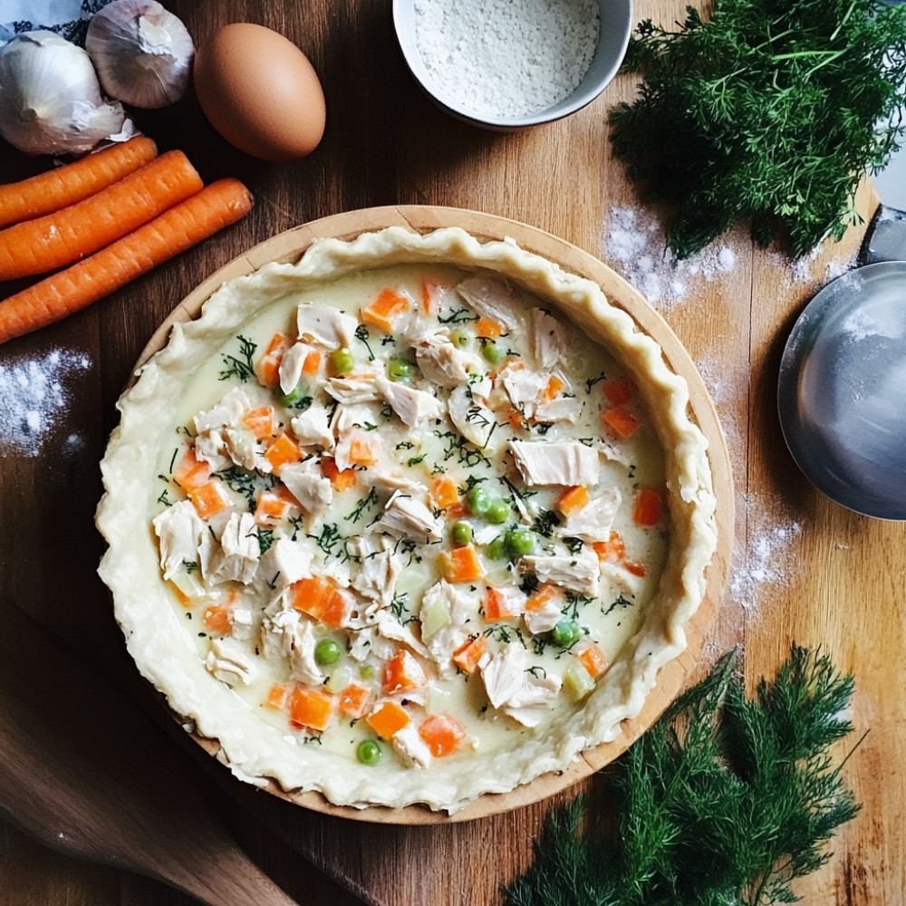 Tourte étagée aux légumes