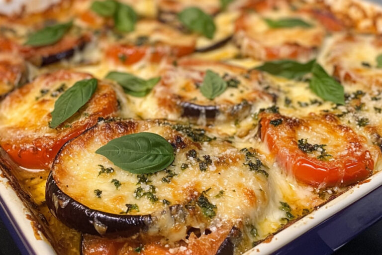 Gratin d'aubergines au parmesan