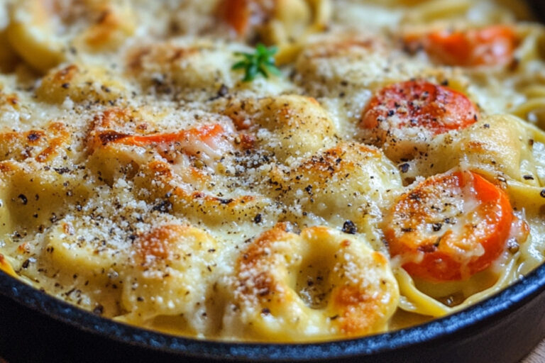 Gratin de tortellinis aux légumes