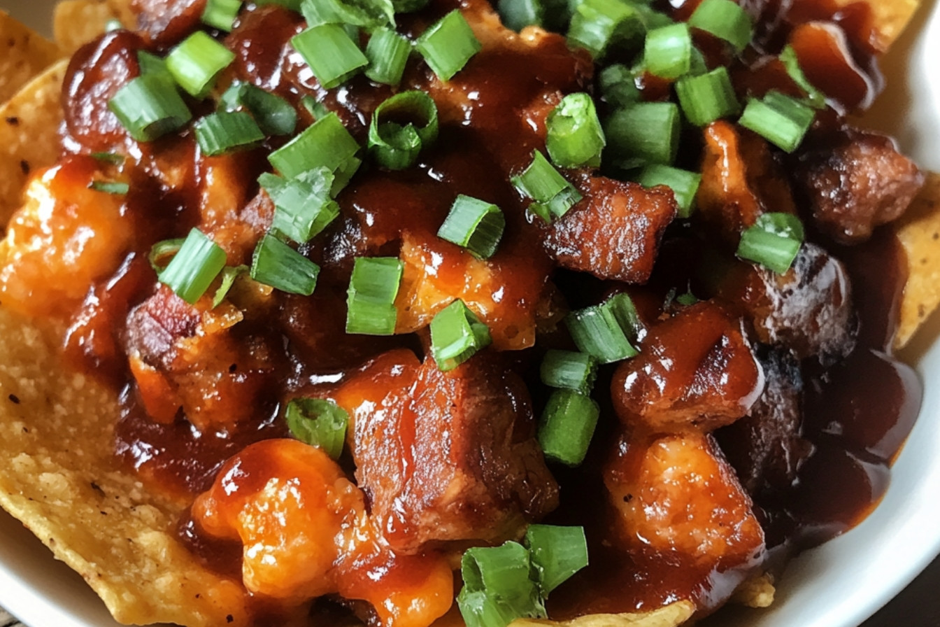 Nachos au fromage en grains sur le BBQ