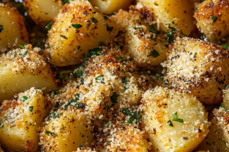 Pommes de terre en croûte de parmesan