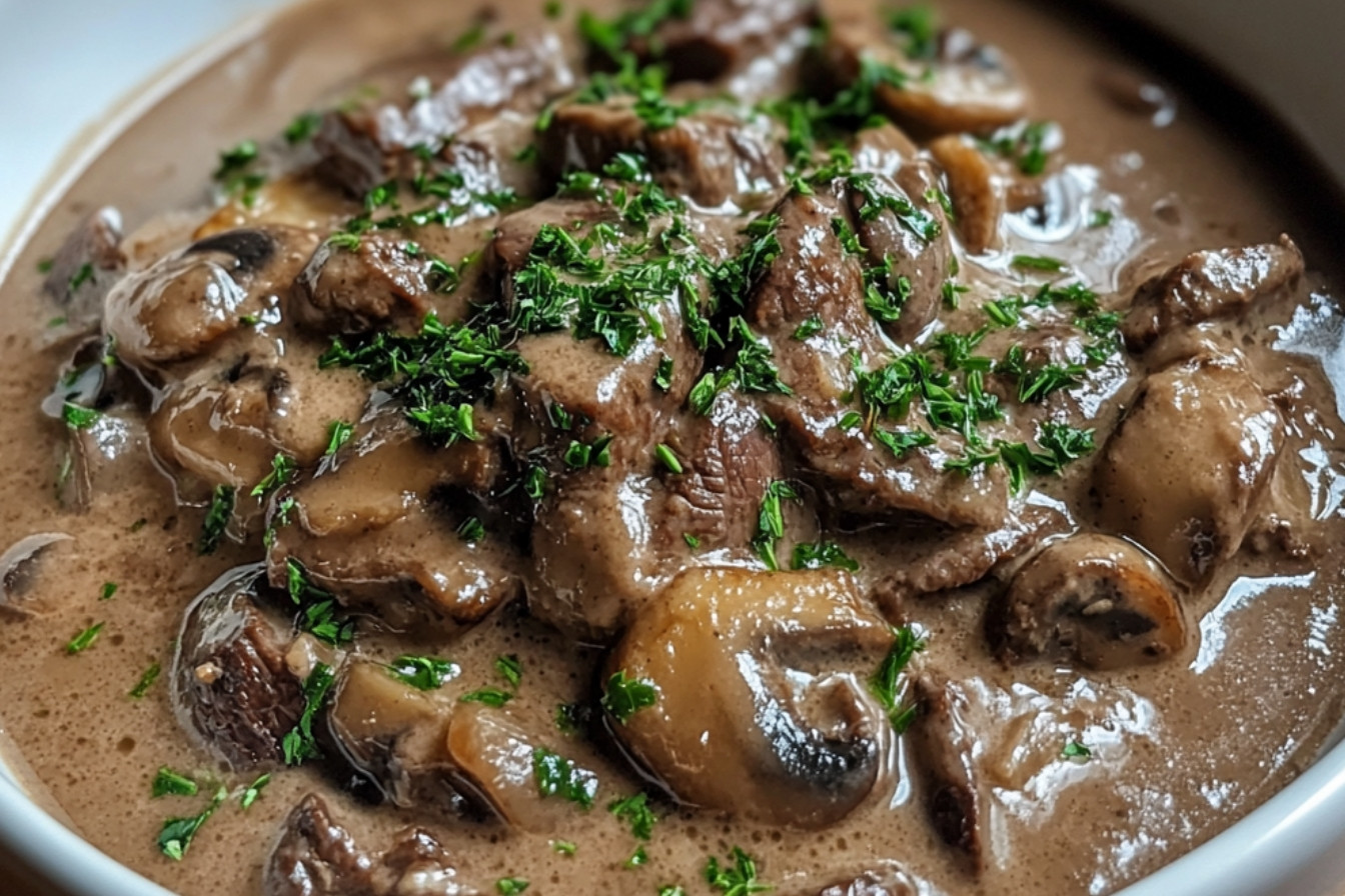 Soupe boeuf Stroganoff