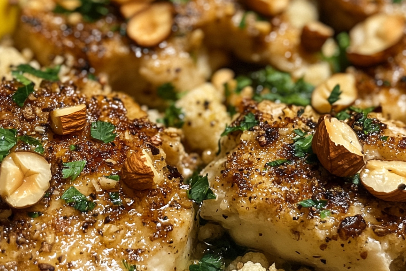 Steaks de chou-fleur avec noisettes et beurre noisette