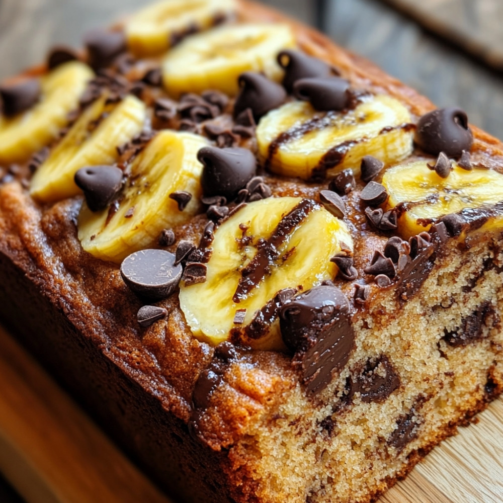 Banana bread aux pépites de chocolat