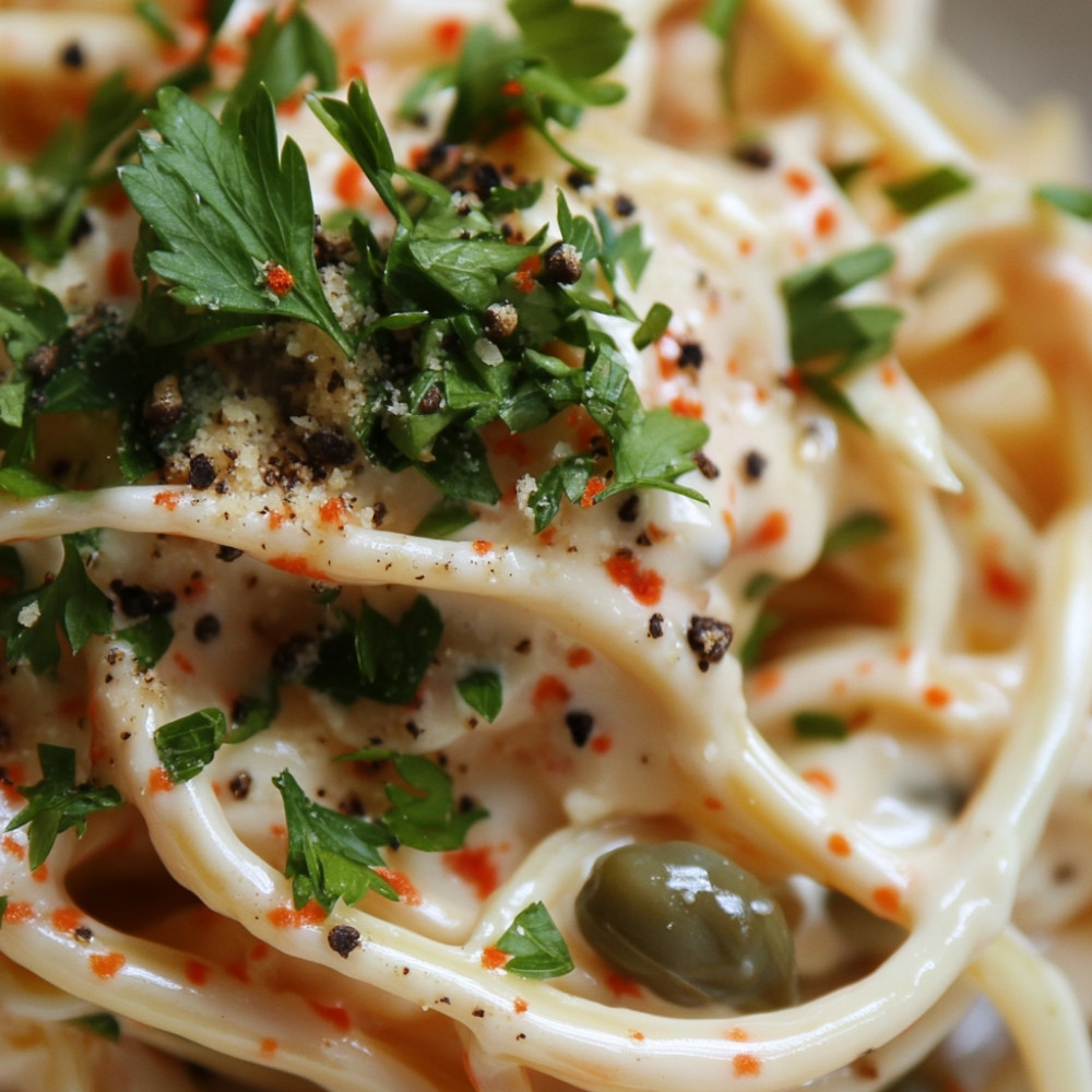 Enokis frits et rémoulade au paprika