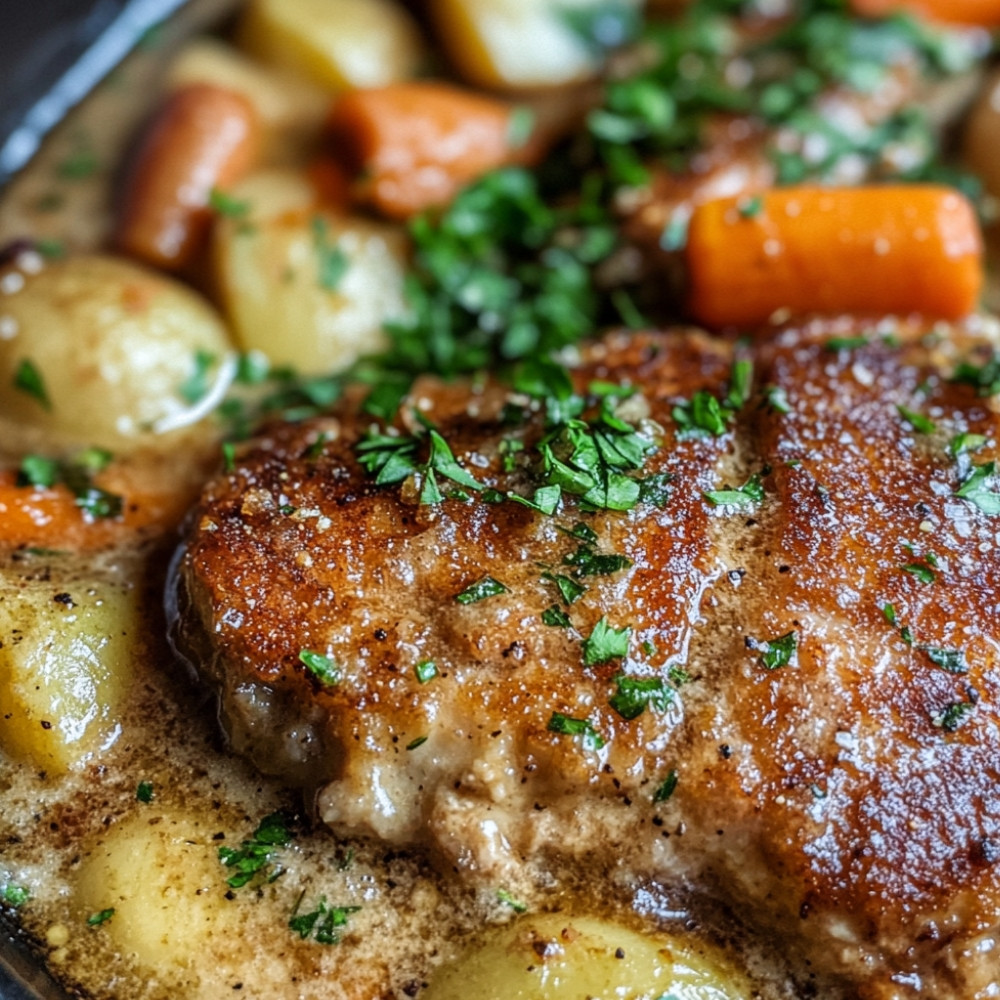 Escalope viennoise maison et stoemp aux carottes