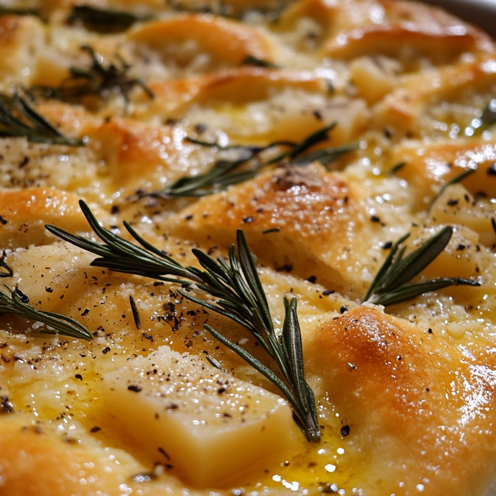 Focaccia aux pleurotes