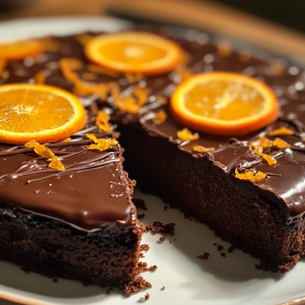 Gâteau chocolat orange