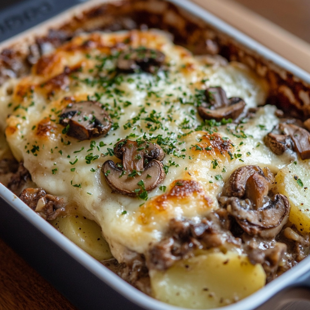 Hachis Parmentier au Bœuf et Champignons