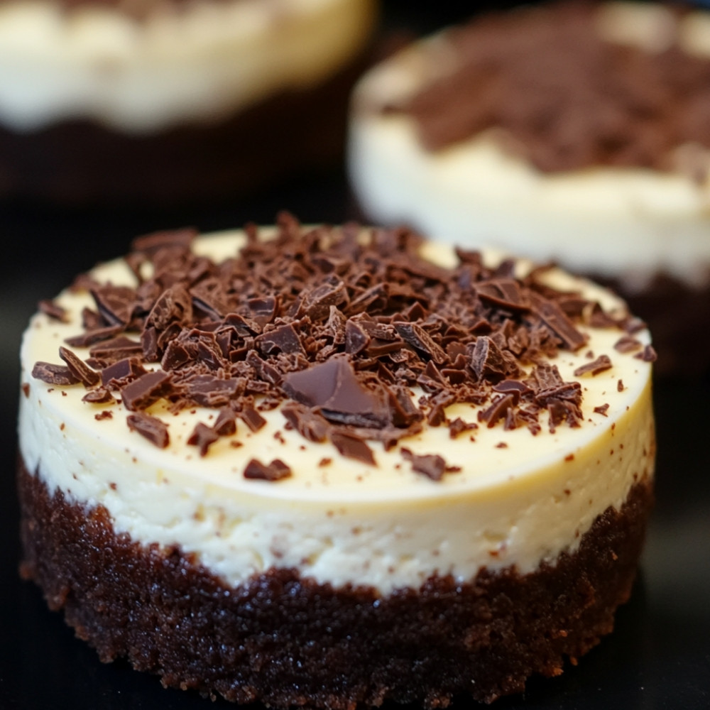 Mini gâteaux au fromage croute de biscuits au chocolat