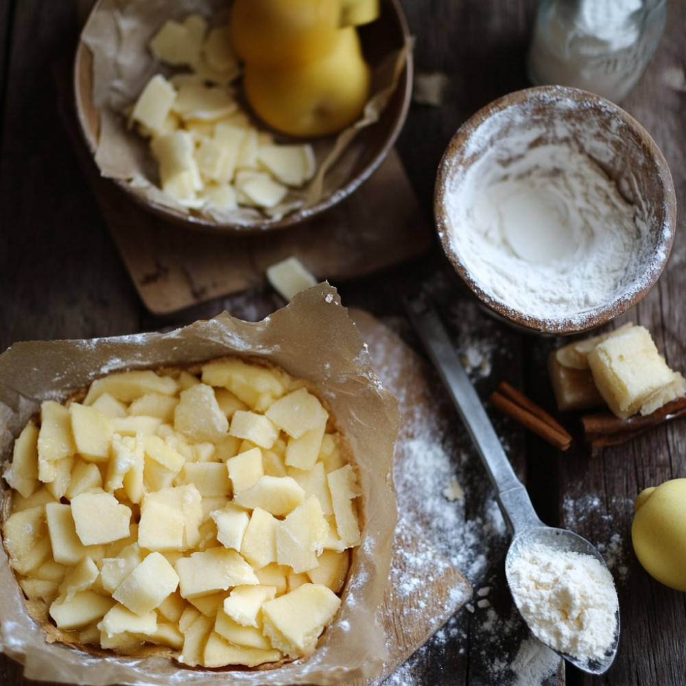 Tarte aux pommes alsacienne