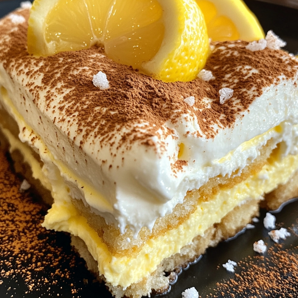 Tiramisu au citron et limoncello