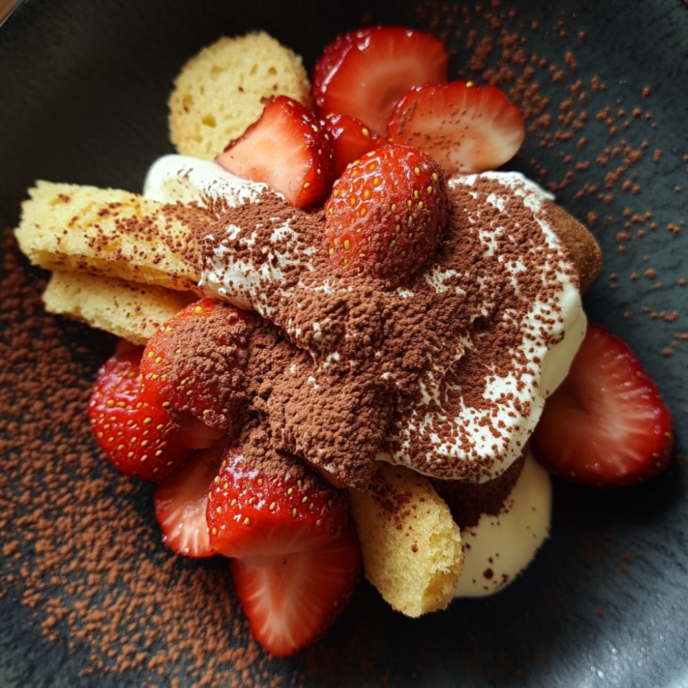 Tiramisu aux fraises