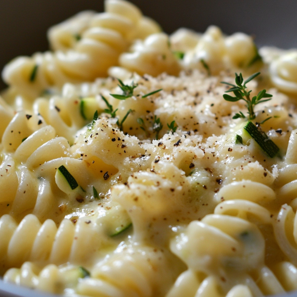 Torsades Lustucru à la crème de courgette