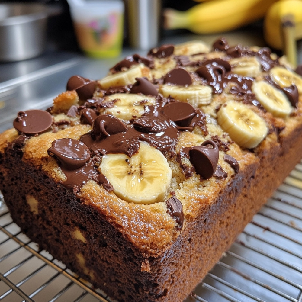 Banana bread aux pépites de chocolat