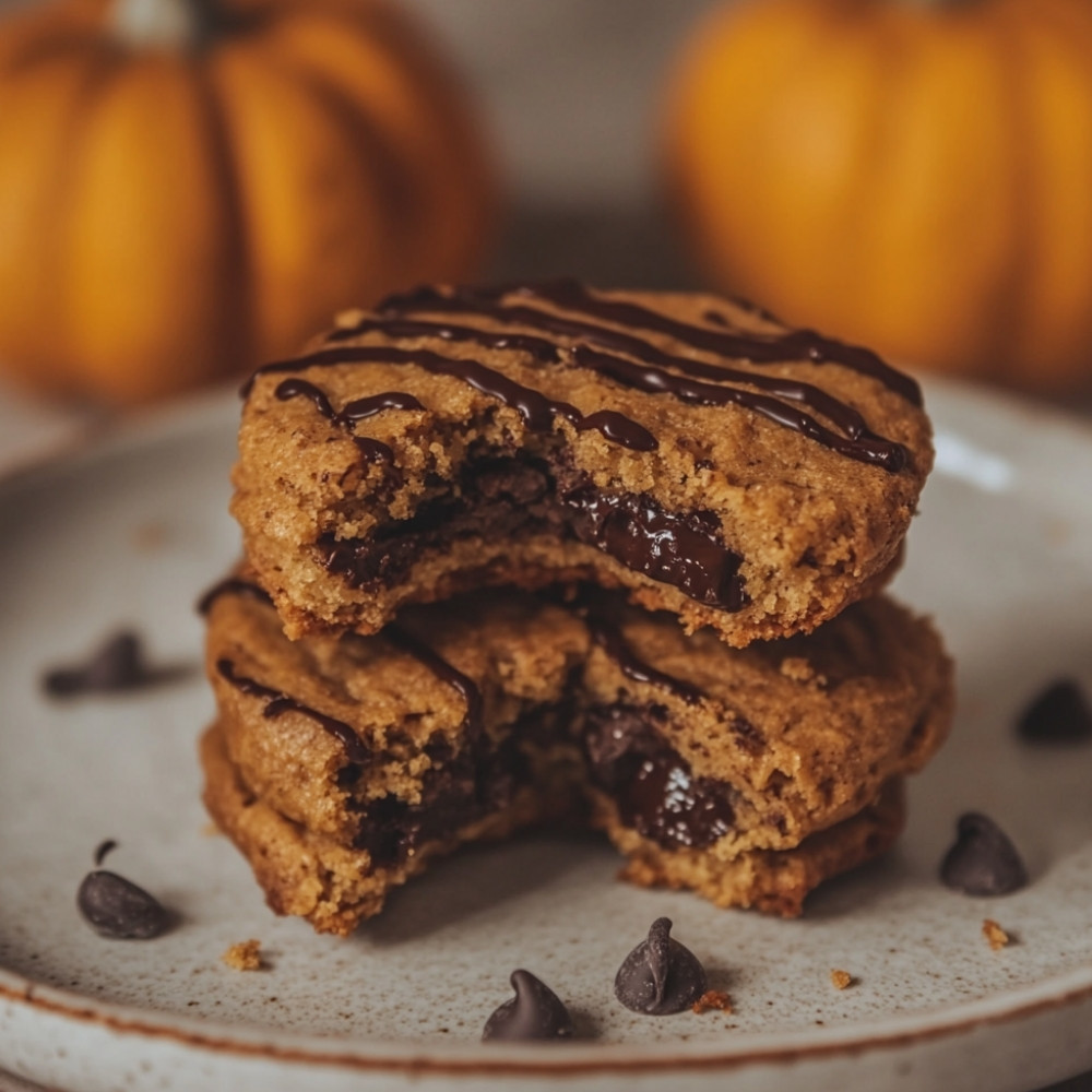 Biscuits au potiron et chocolat