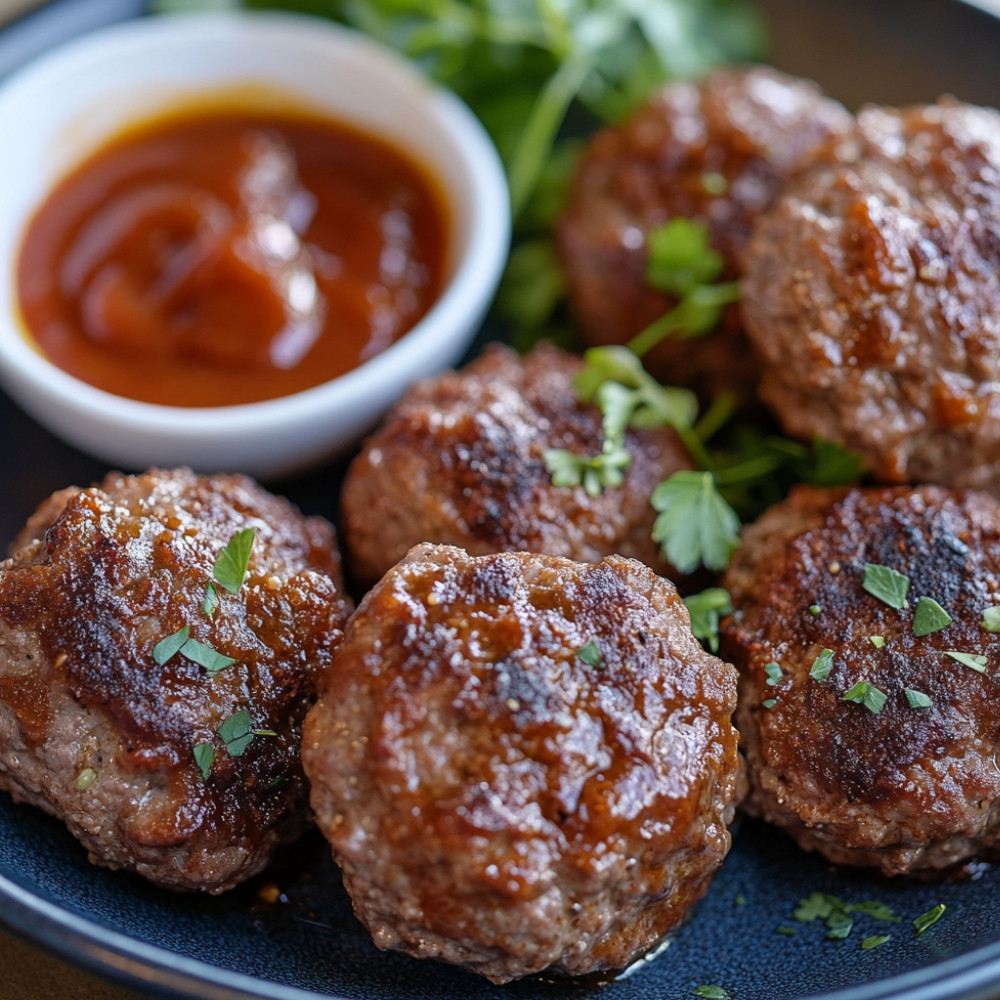 Boulettes de boeuf sauce barbecue fumée à la mijoteuse