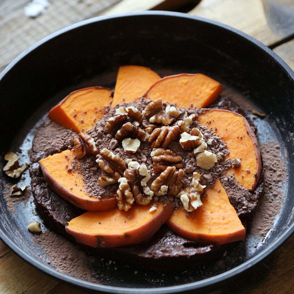 Brownie à la patate douce vegan