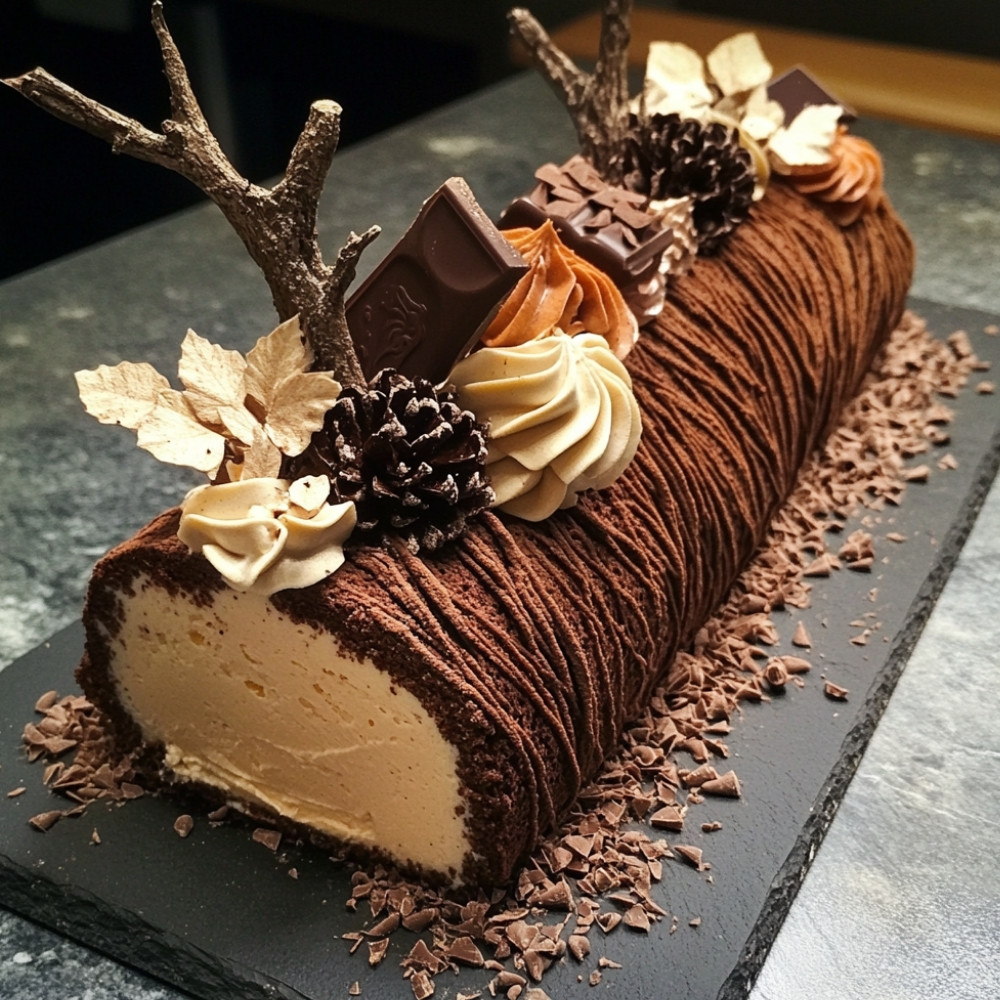 Bûche aux trois crèmes