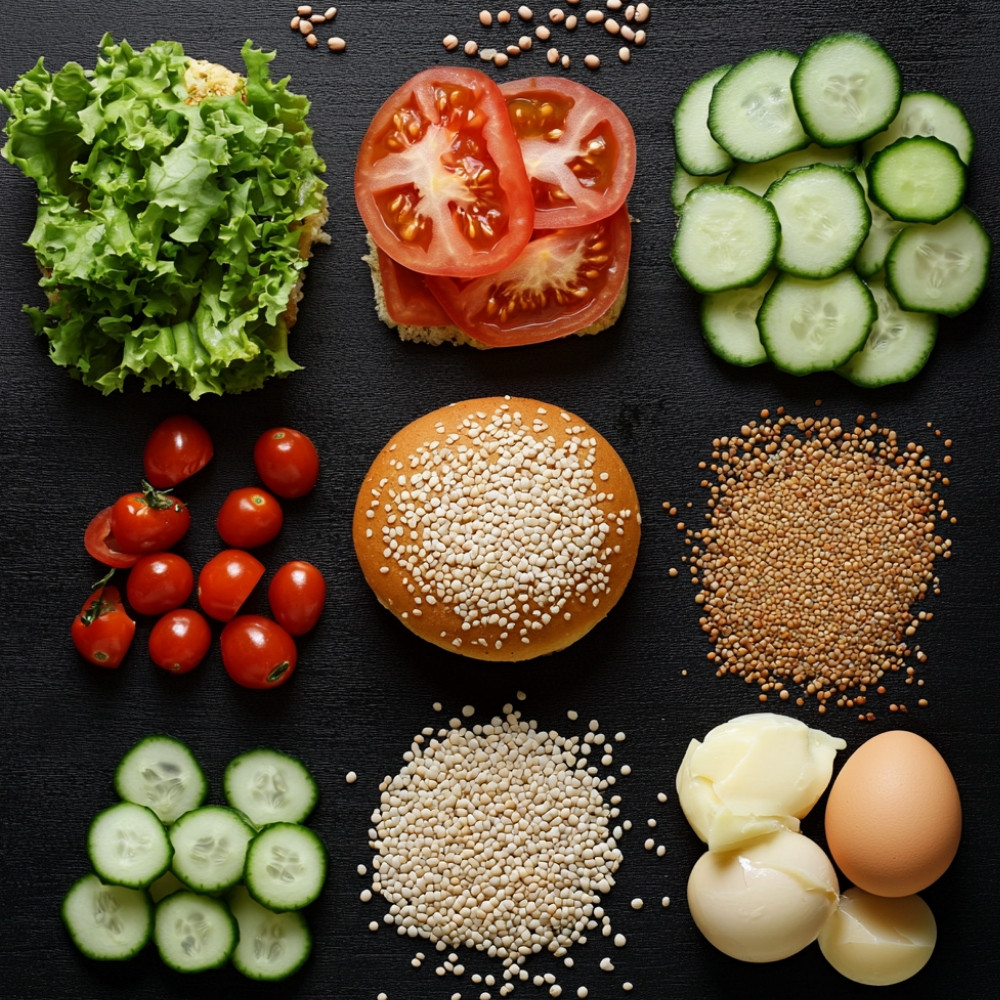 Burger végétarien aux lentilles