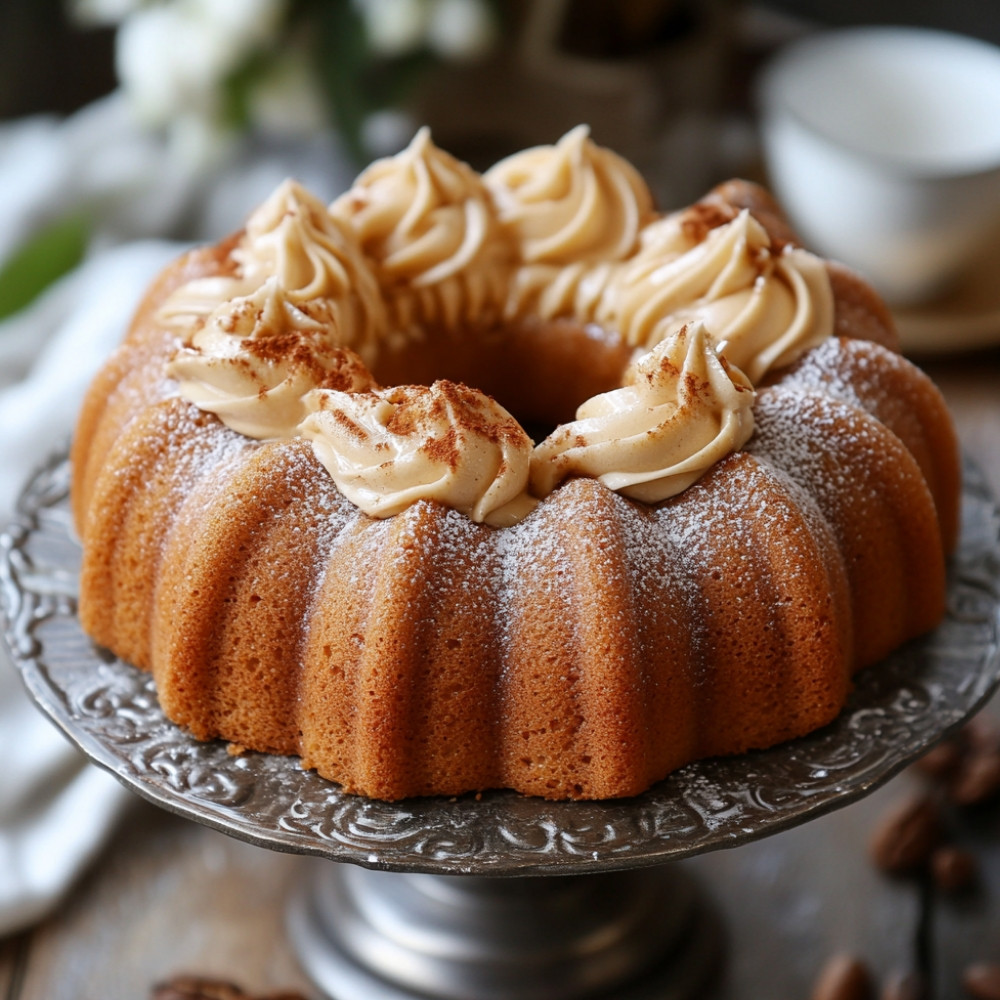 Cake moelleux au café et glaçage crémeux au café