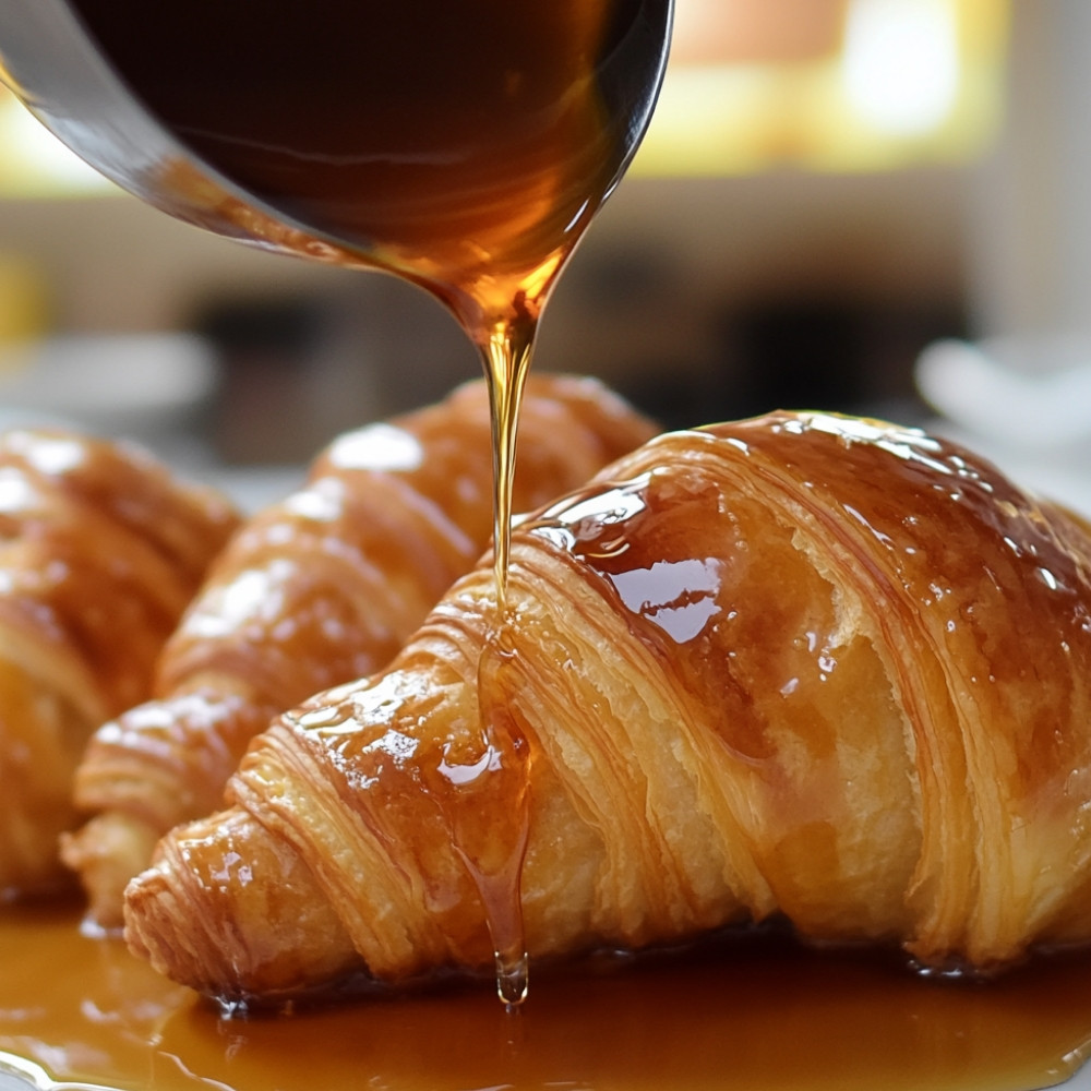 Casserole de croissants érable et chocolat