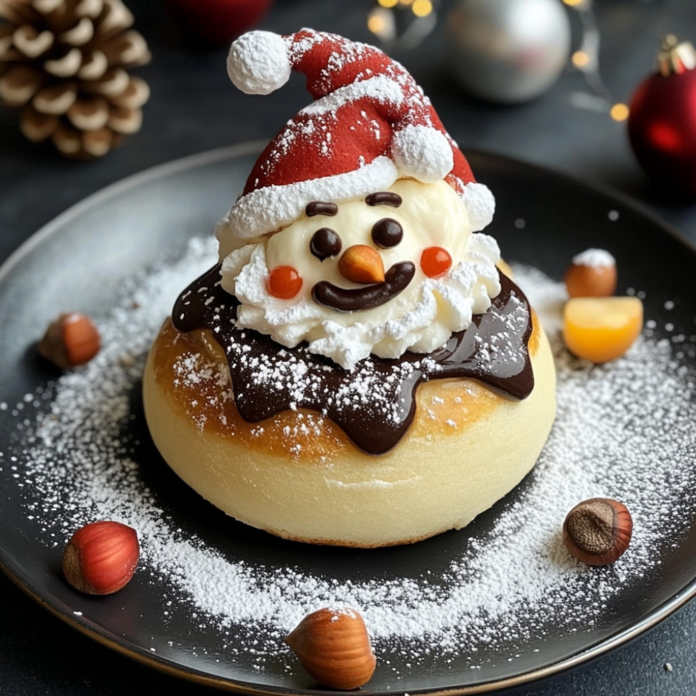 Crêpe personnalisée en Père Noël