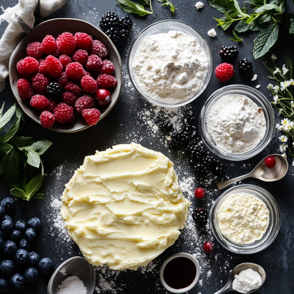 Crêpes au fromage blanc et fruits frais