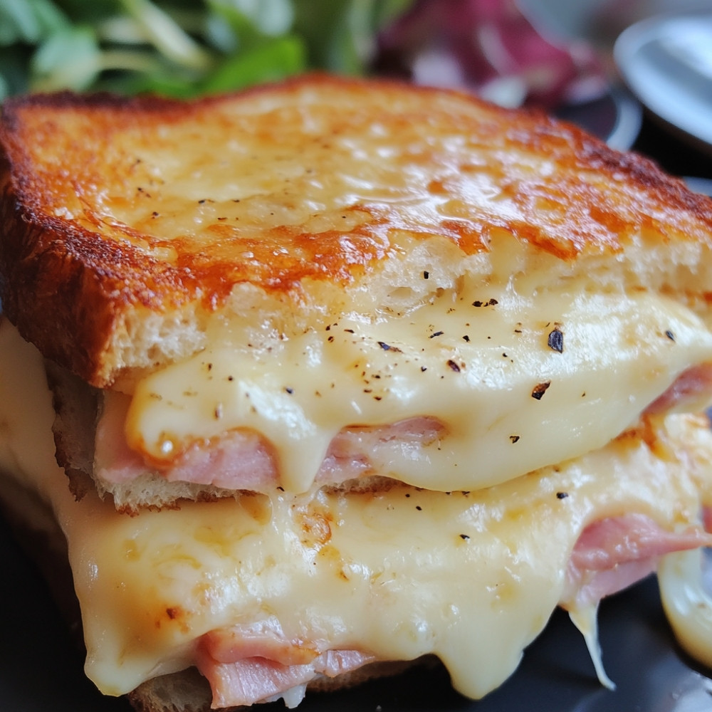 Croque-monsieur au jambon cuit