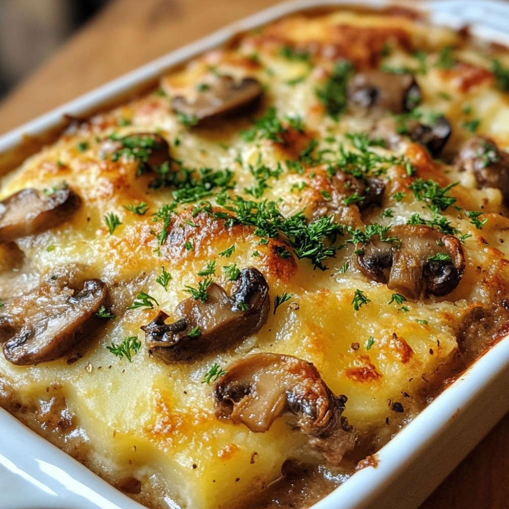 Hachis Parmentier au Bœuf et Champignons