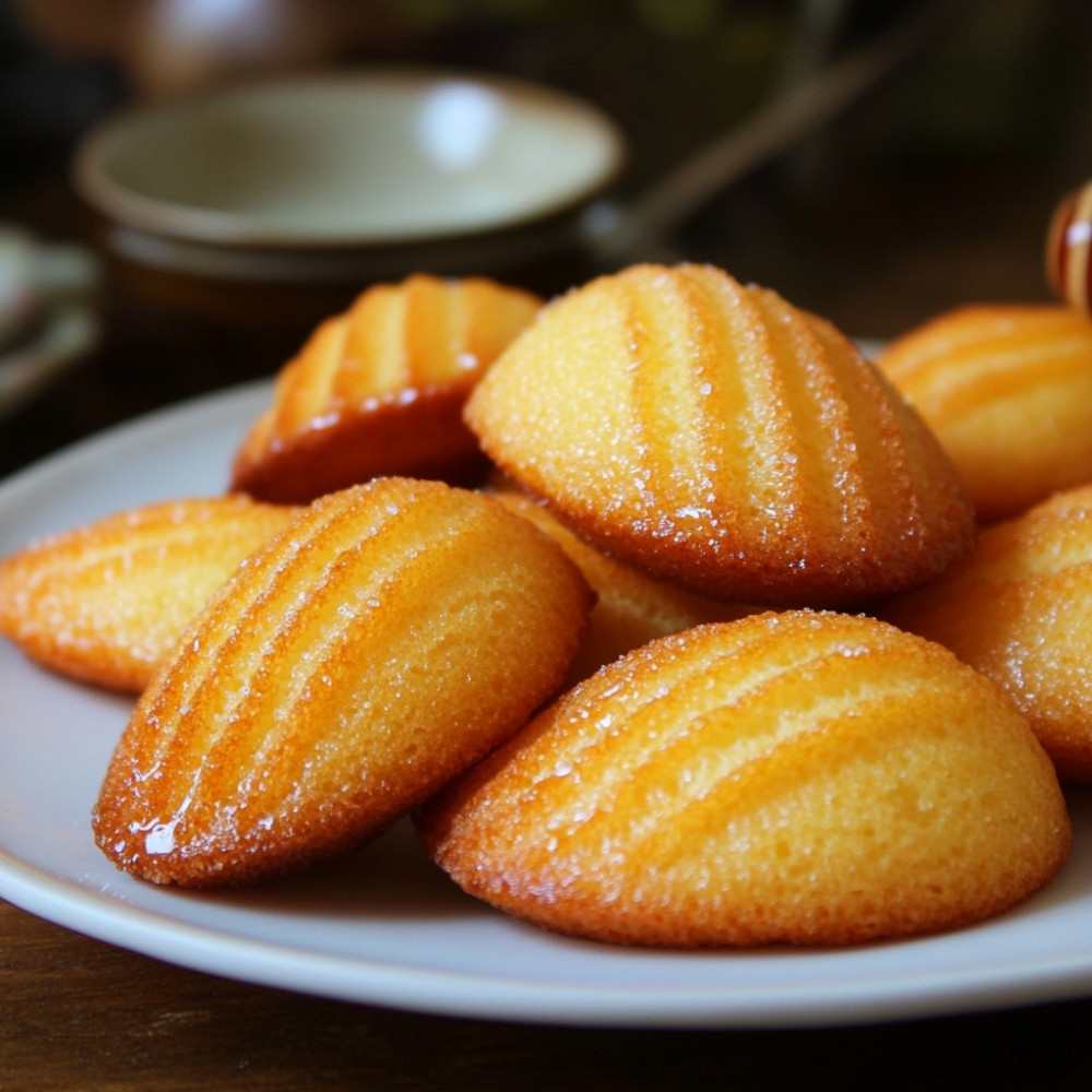 Madeleines sans levure savoureuses