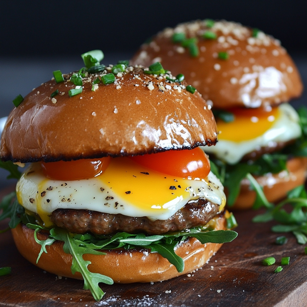 Mini burgers d'œuf