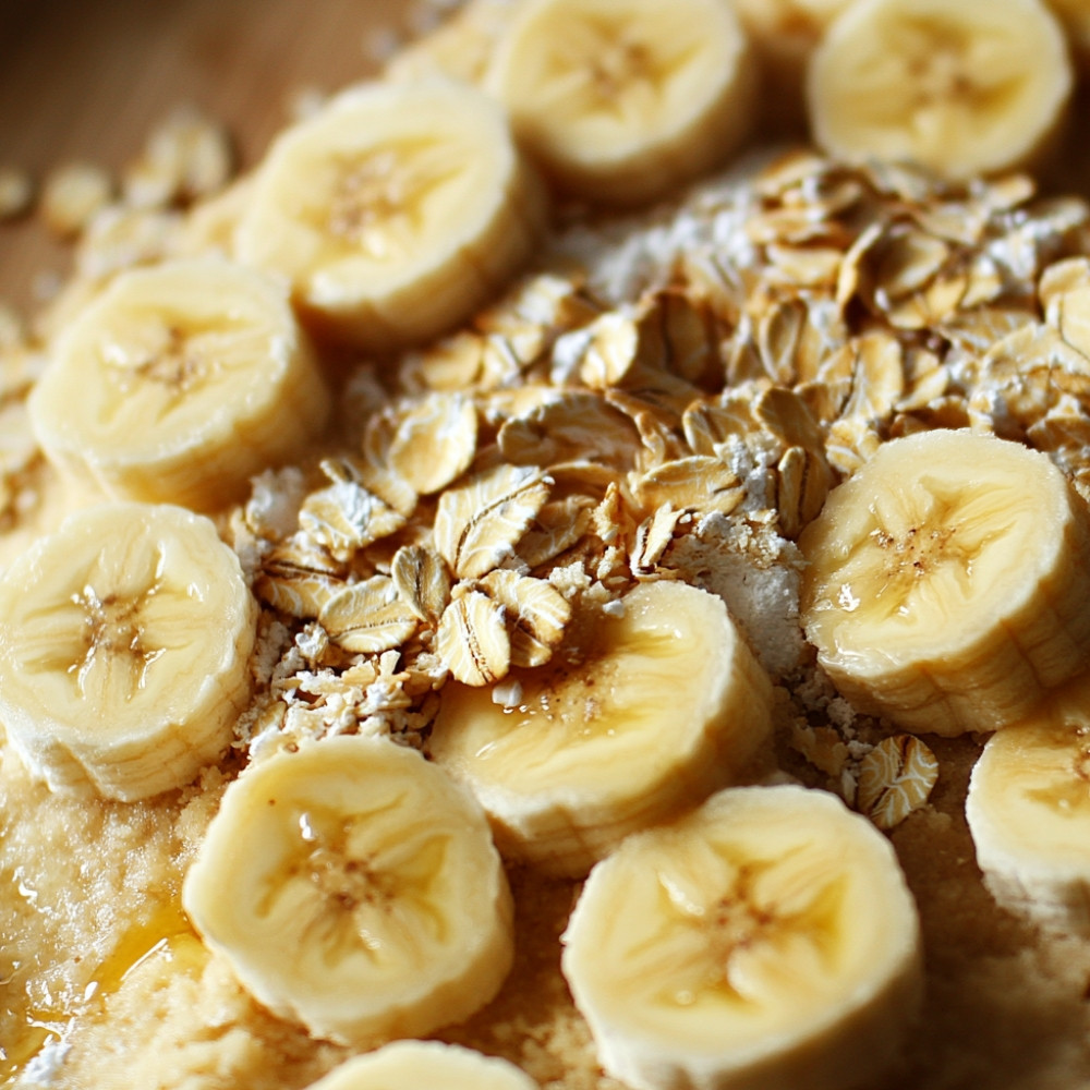 Pancakes banane et flocons d'avoine