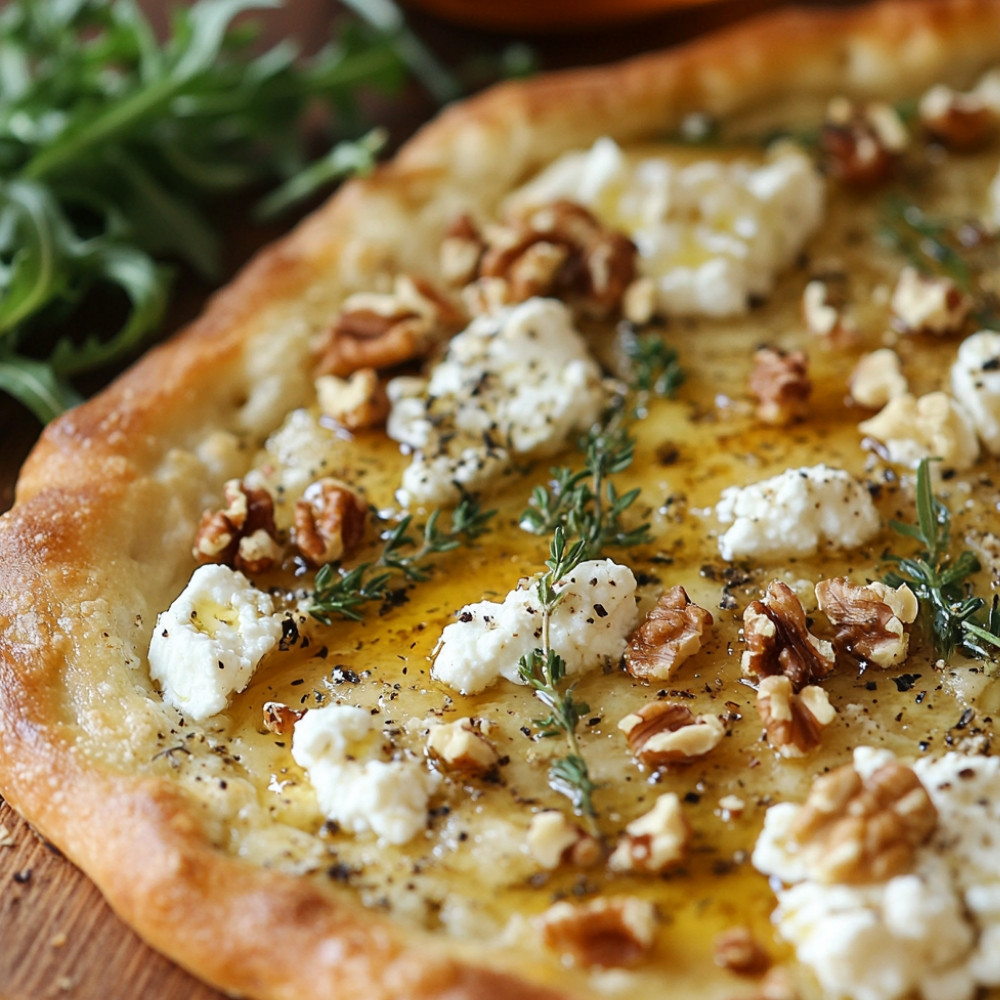 Pizza chèvre miel