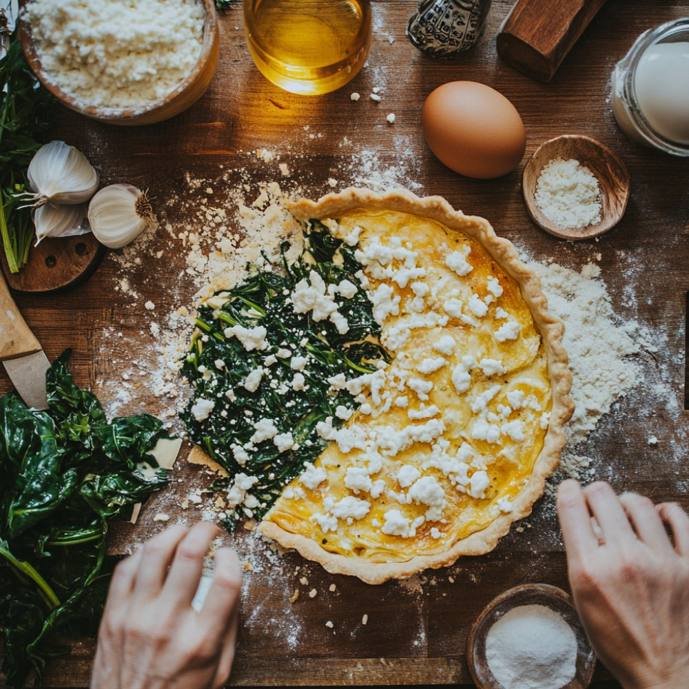 Quiche aux blettes et fromage de chèvre