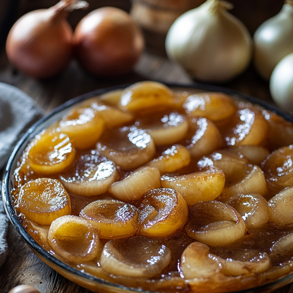 Tarte Tatin aux Oignons Caramélisés