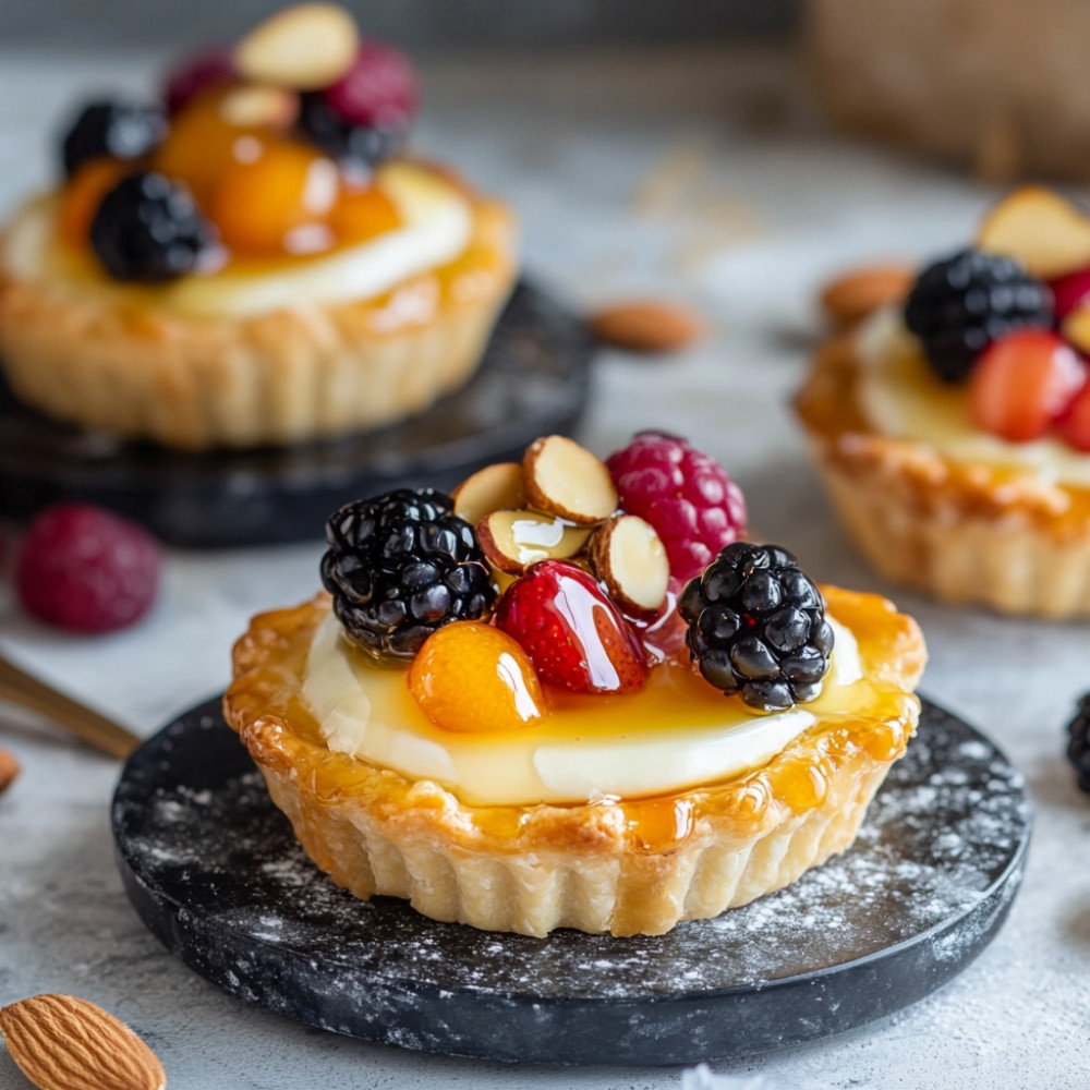 Tartelettes de déjeuners yaourt et fruits