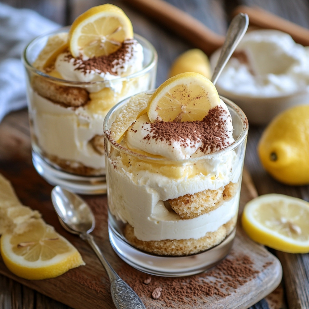 Tiramisu au citron et limoncello