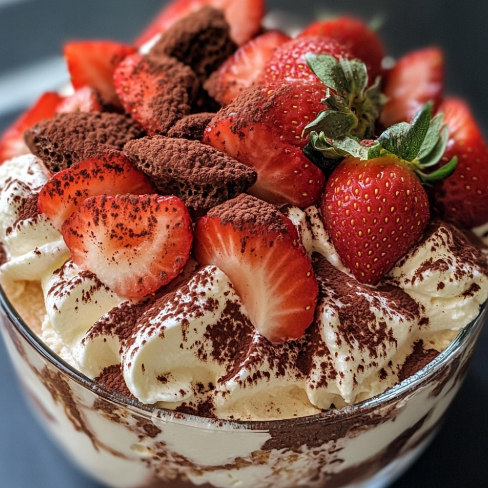 Tiramisu aux fraises