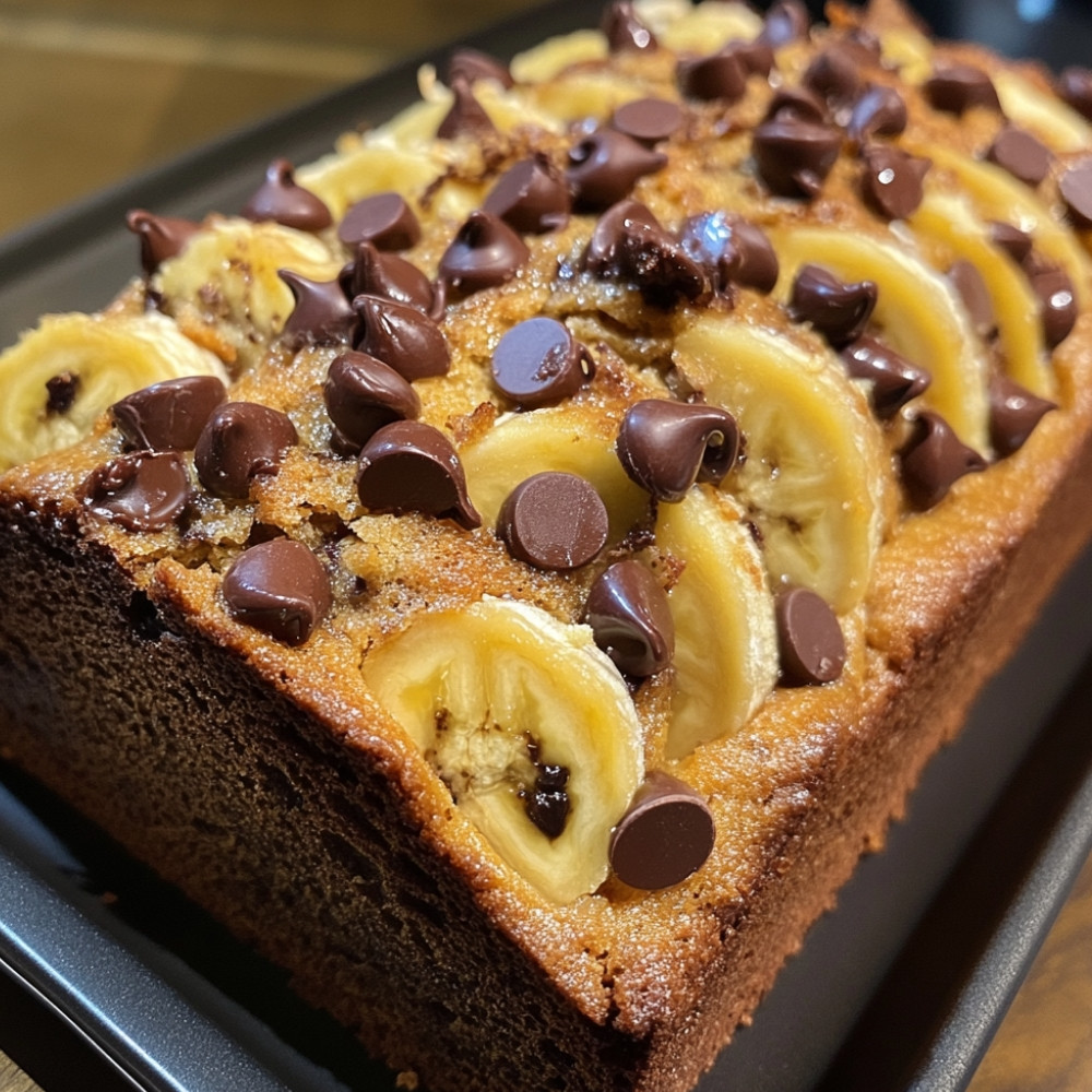 Banana bread aux pépites de chocolat