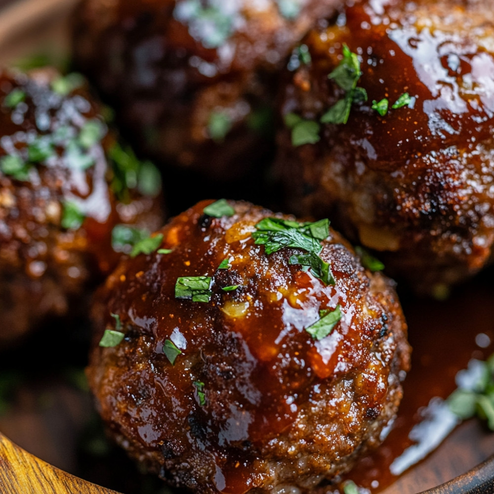 Boulettes de boeuf sauce barbecue fumée à la mijoteuse