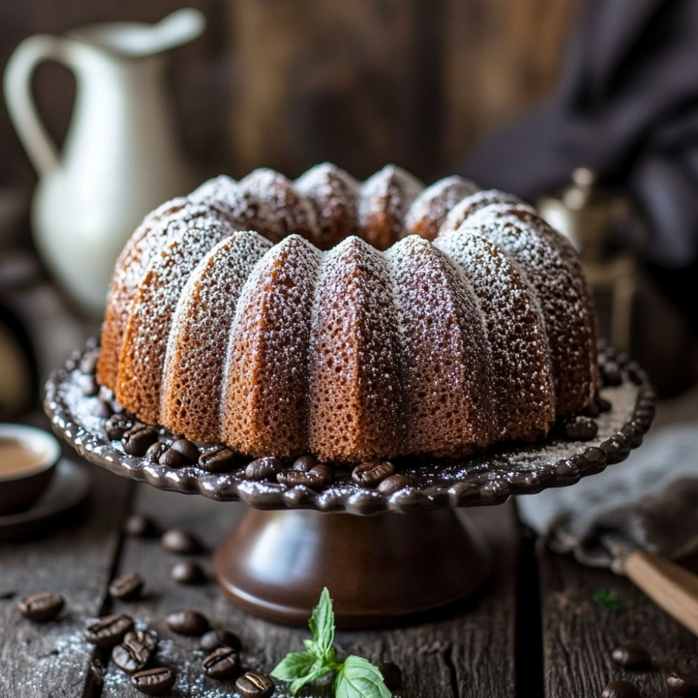 Cake moelleux au café et glaçage crémeux au café