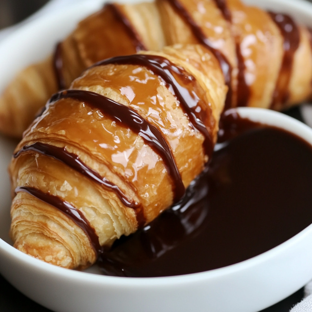 Casserole de croissants érable et chocolat