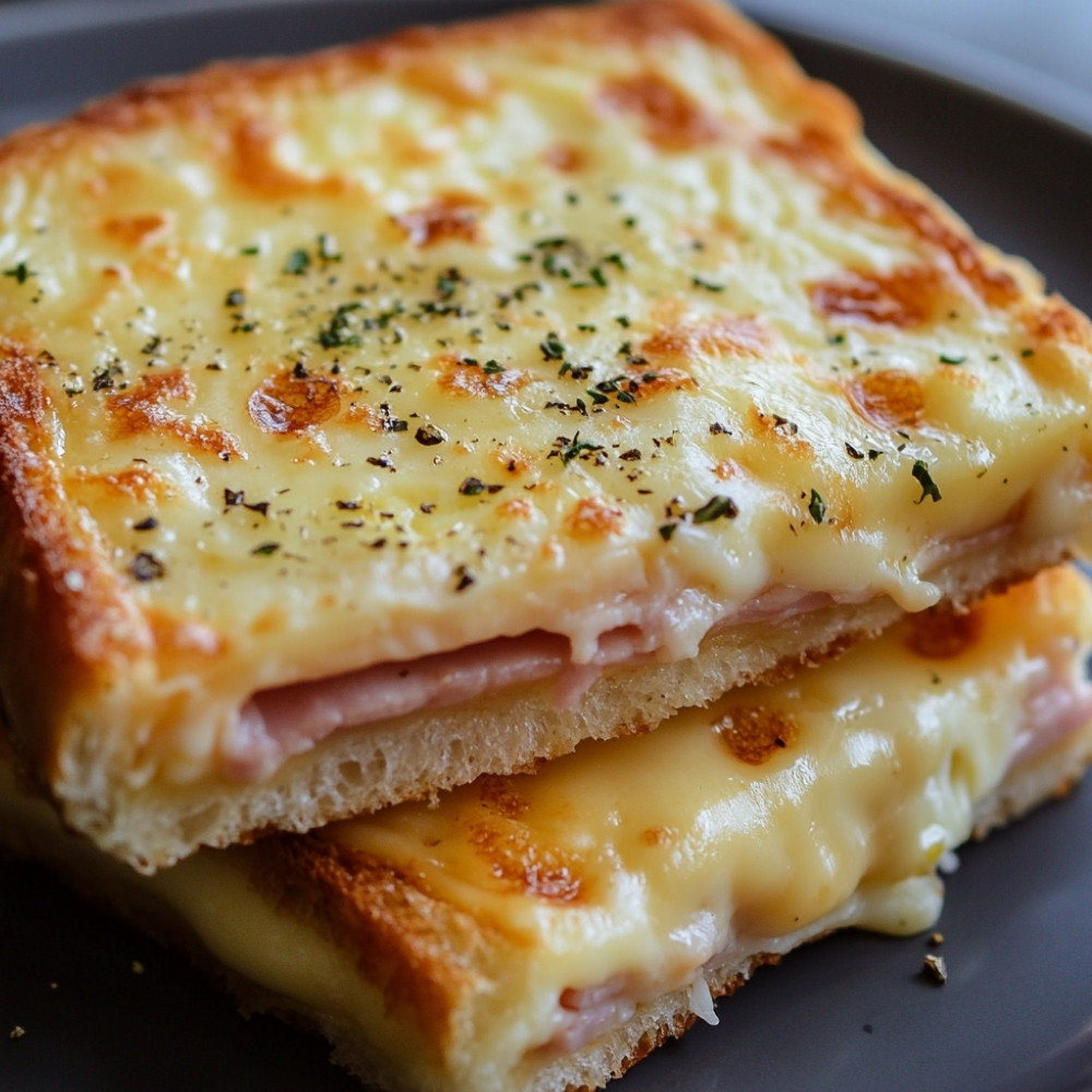 Croque-monsieur au jambon cuit