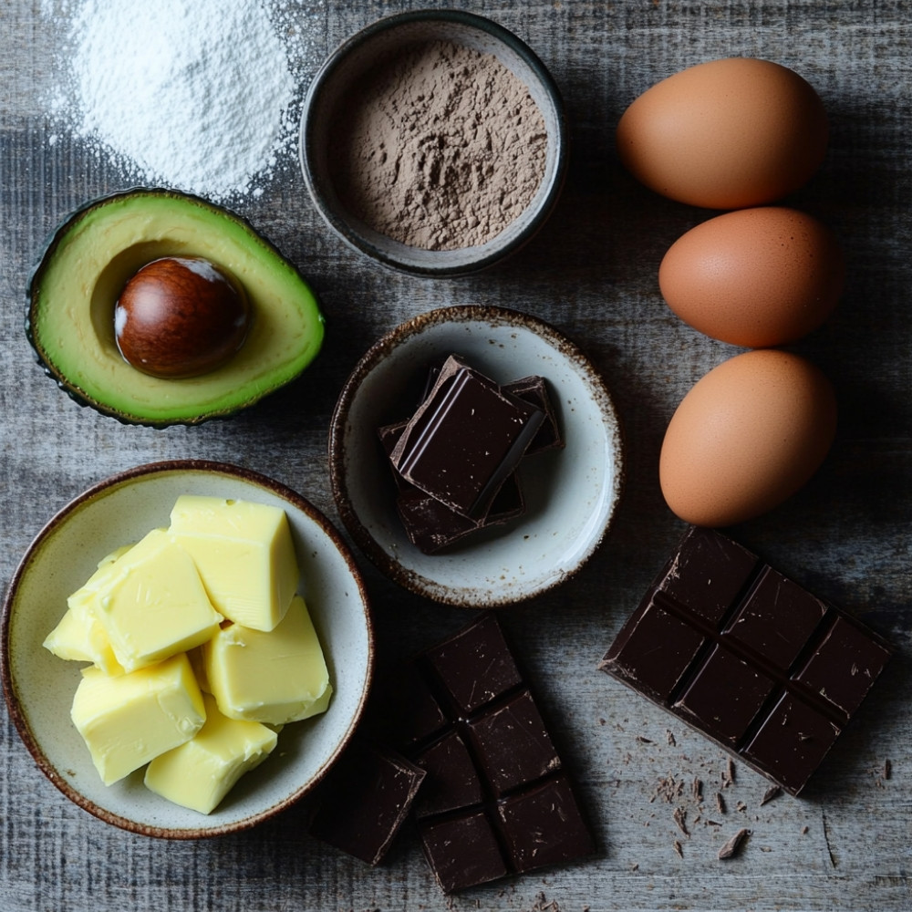 Fondant avocat chocolat