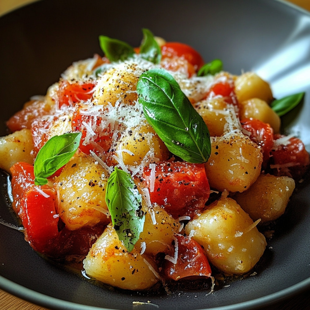 Gnocchis tomates et parmesan