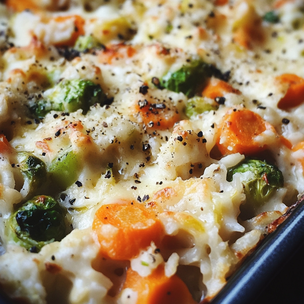 Gratin de riz aux légumes d'hiver