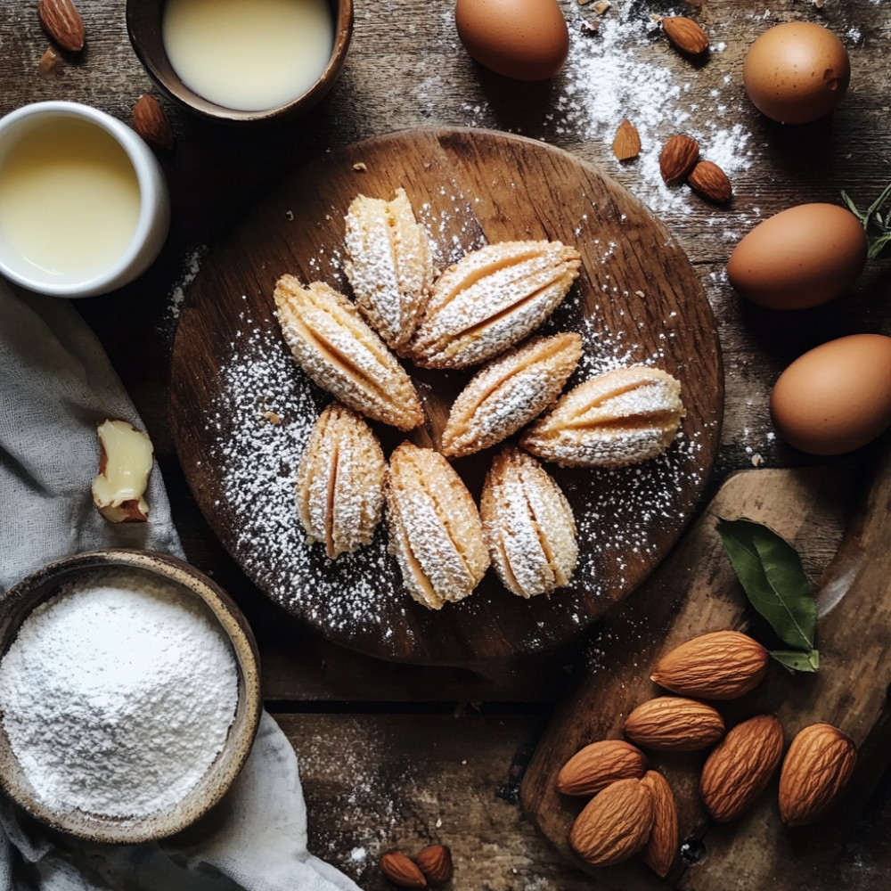 Madeleines à la poudre d'amandes